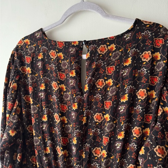 Lane Bryant | Floral Print Long Sleeve Seamed-Bodice Maxi Dress | Size 20 - Picture 10 of 13